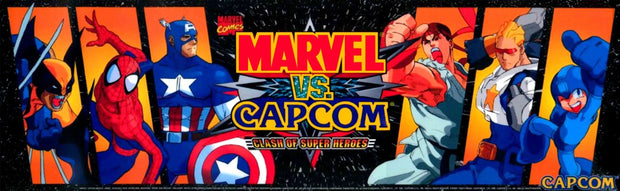 Arcade 1up Marvel vs Capcom Replacement Acrylic Marquee