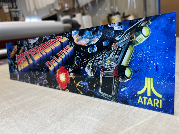 Arcade 1up Atari 50 Deluxe Cabinet ASTEROIDS DELUXE Marquee